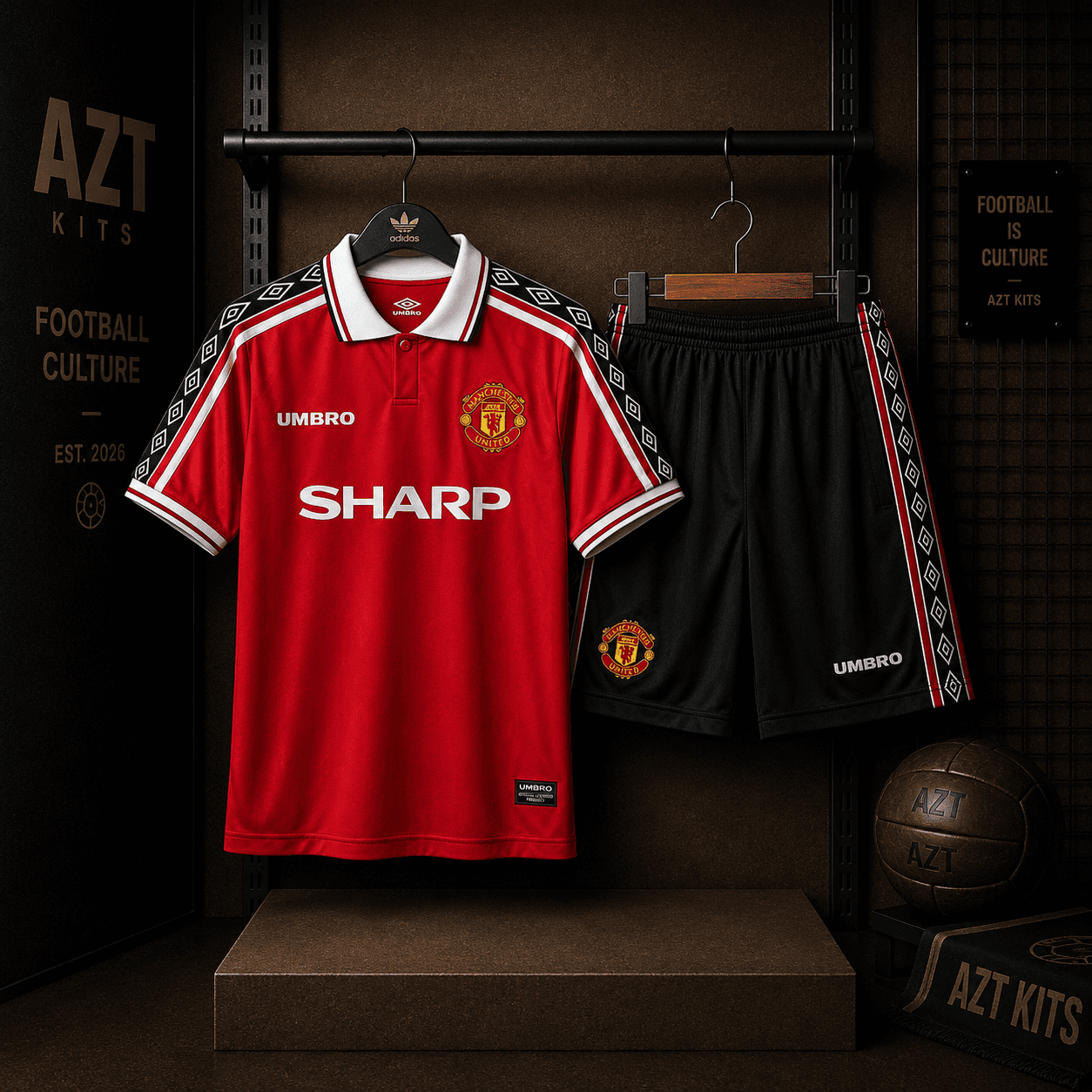 Manchester United 1998/99 Home Jersey — Sharp Edition