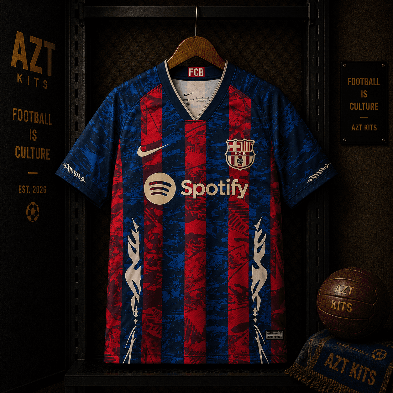 FC Barcelona x Spotify “Urban Blaugrana” Concept Jersey