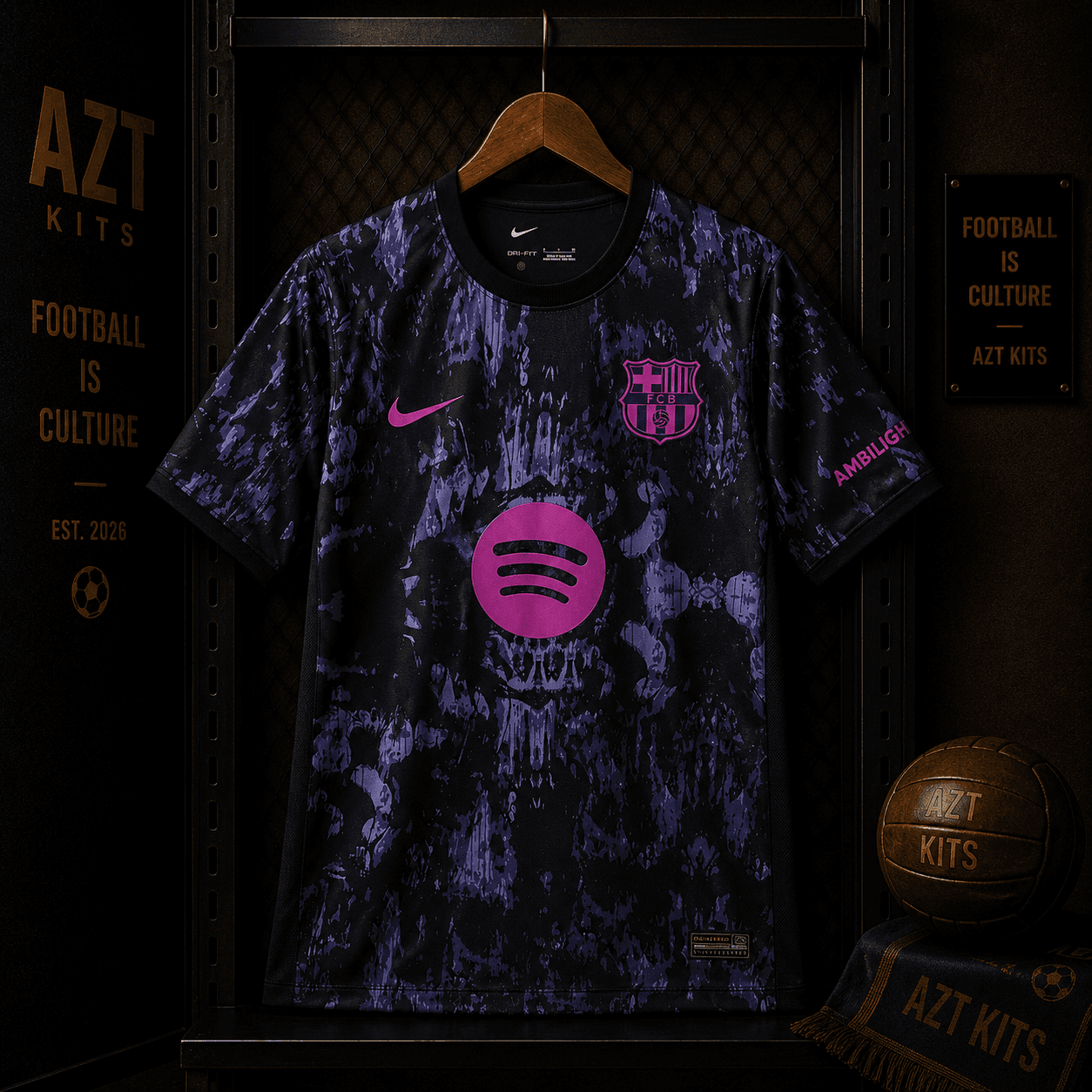 FC Barcelona x Spotify “Midnight Pulse” Concept Jersey
