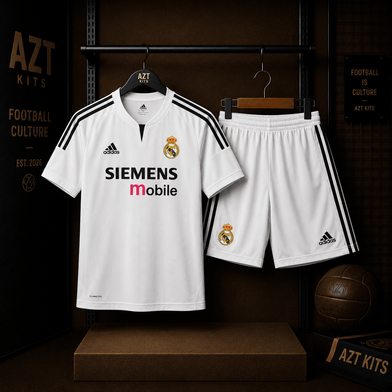Real Madrid 2003/04 Home Jersey — Siemens Mobile Edition
