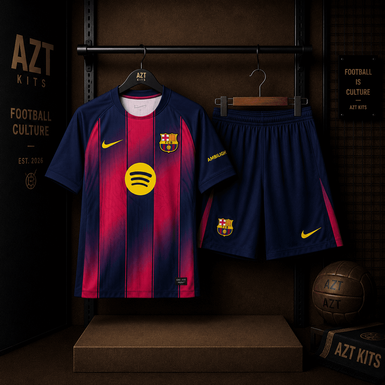 FC Barcelona 2025/26 Home Jersey — Spotify Edition