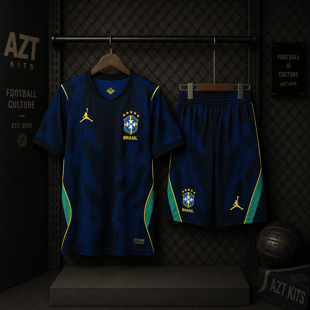 Brazil 2026 Away Kit — Jordan Brand Joga Sinistro Edition