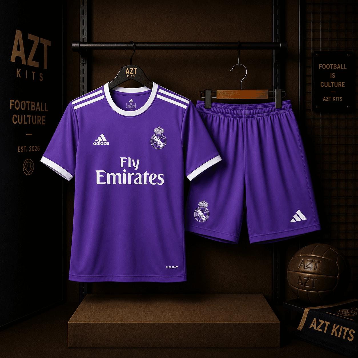 Real Madrid 2016/17 Away Jersey — Purple Champions Edition