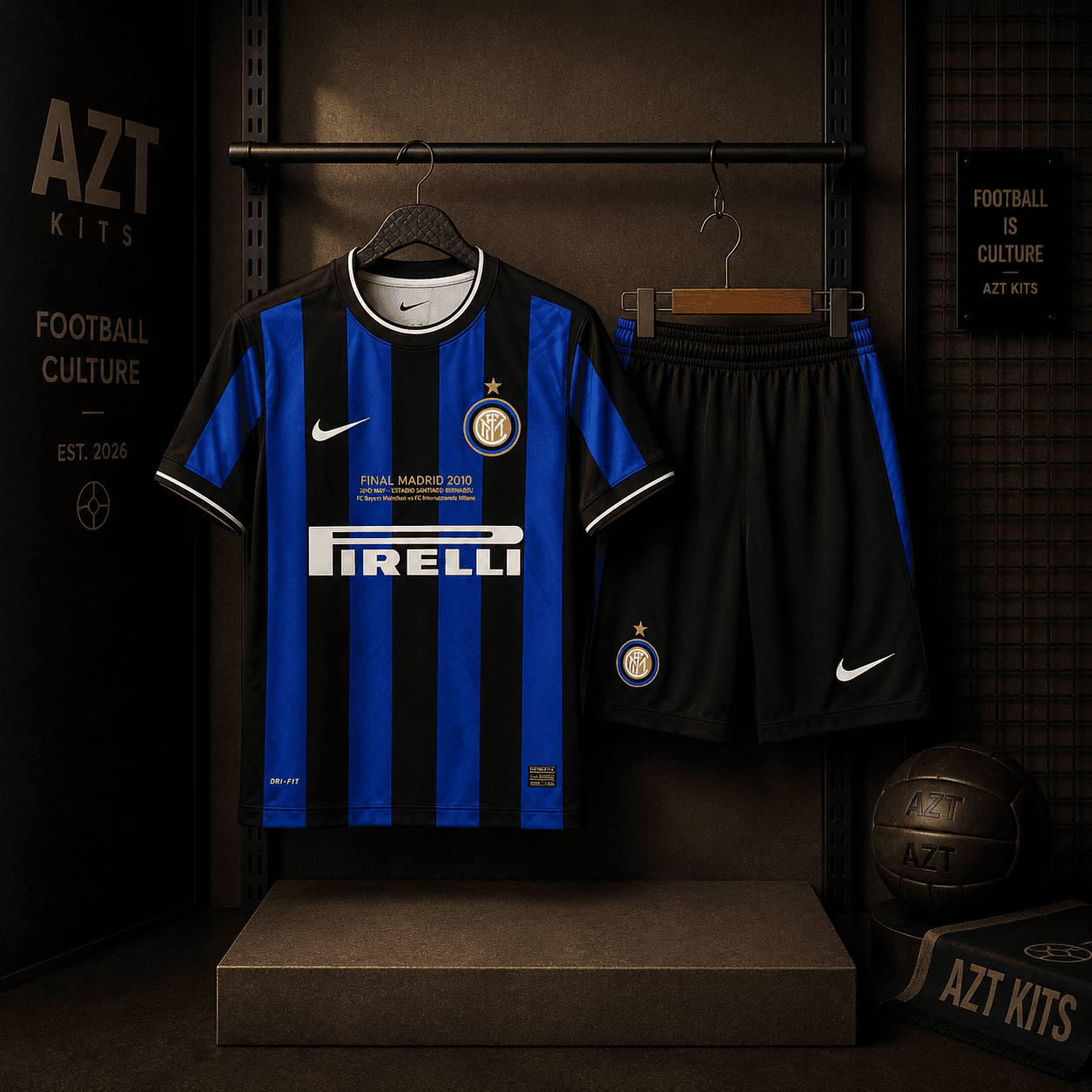 Inter Milan 2009/10 Home Jersey — Final Madrid Edition