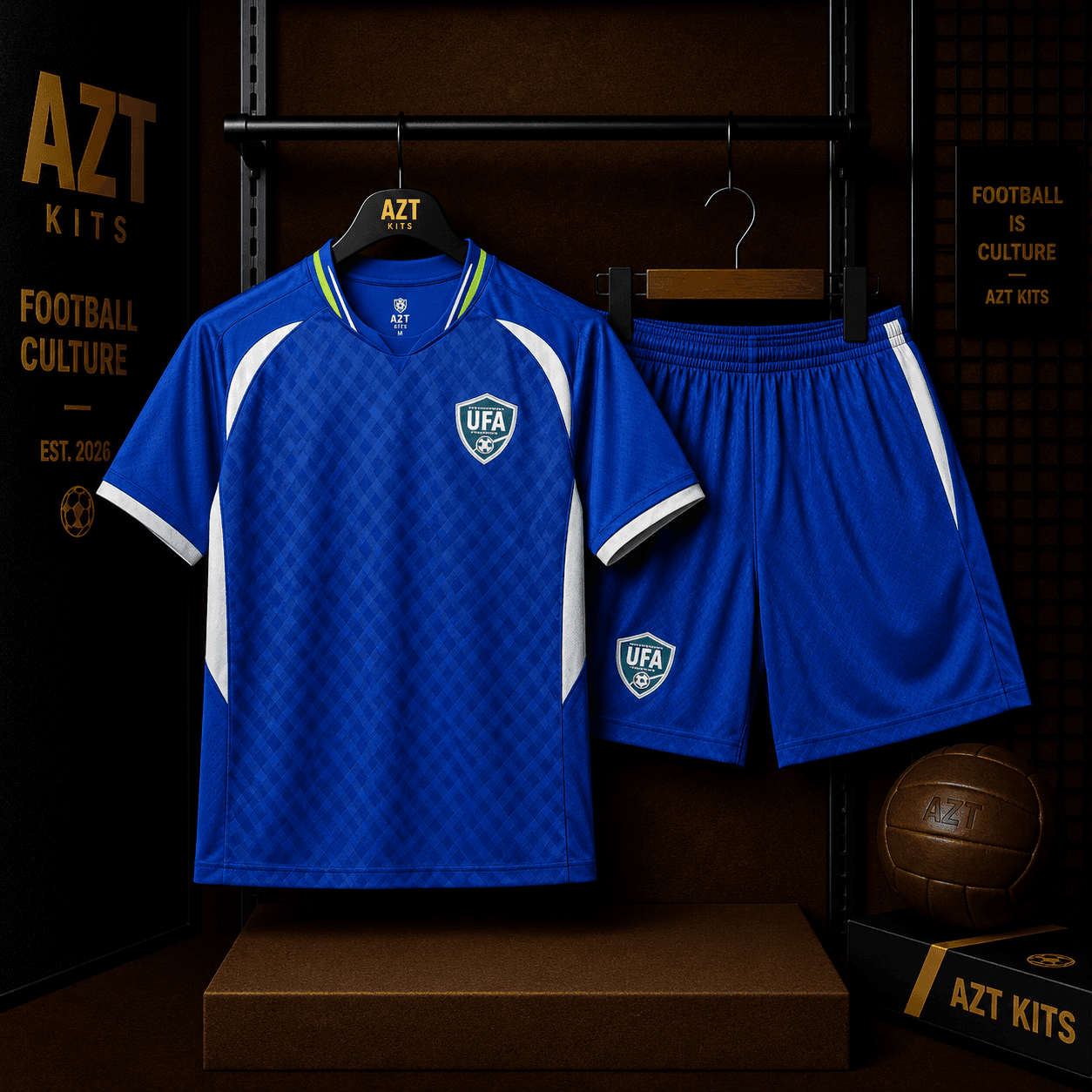 Uzbekistan FA Blue Concept Jersey — Royal Edition