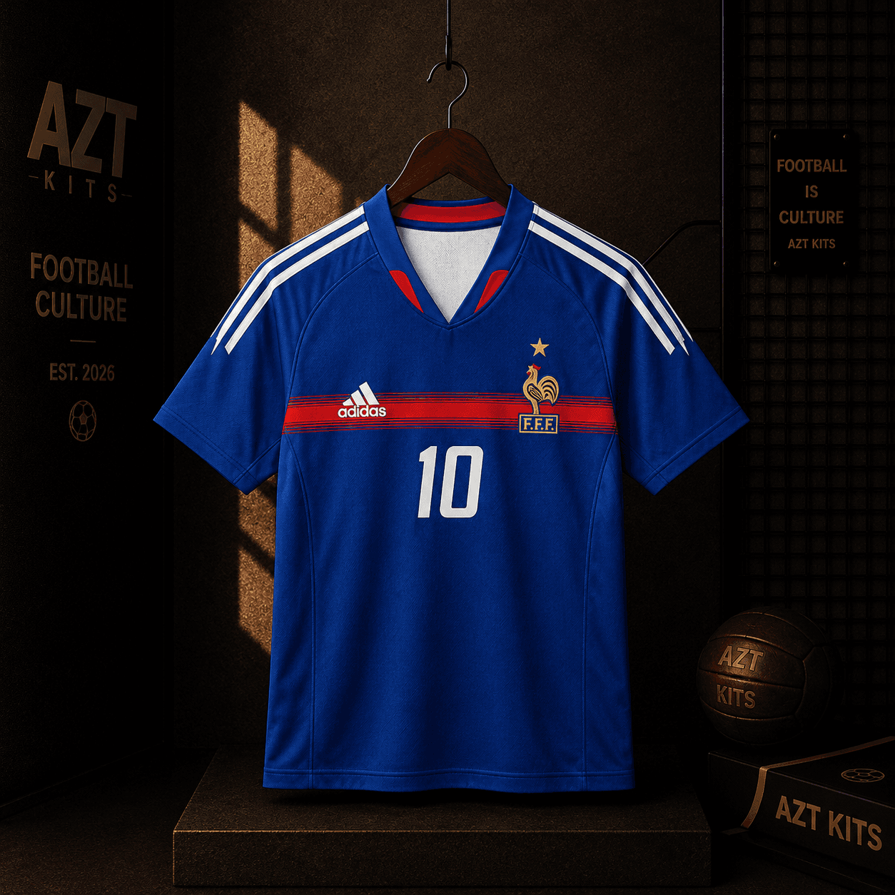 France 2004/06 Home Jersey — Zidane #10 Euro Edition