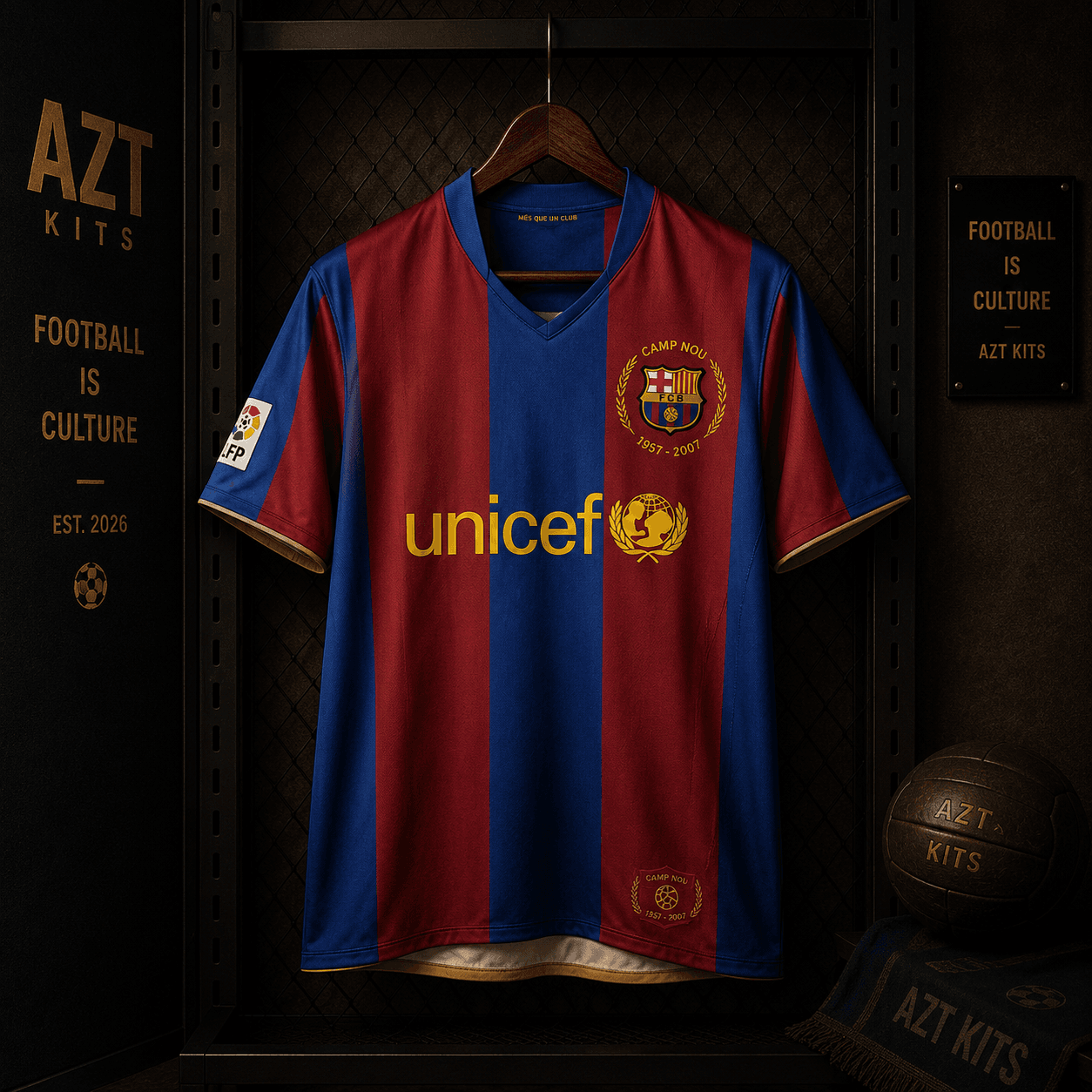 FC Barcelona 2007 Camp Nou Anniversary Home Jersey