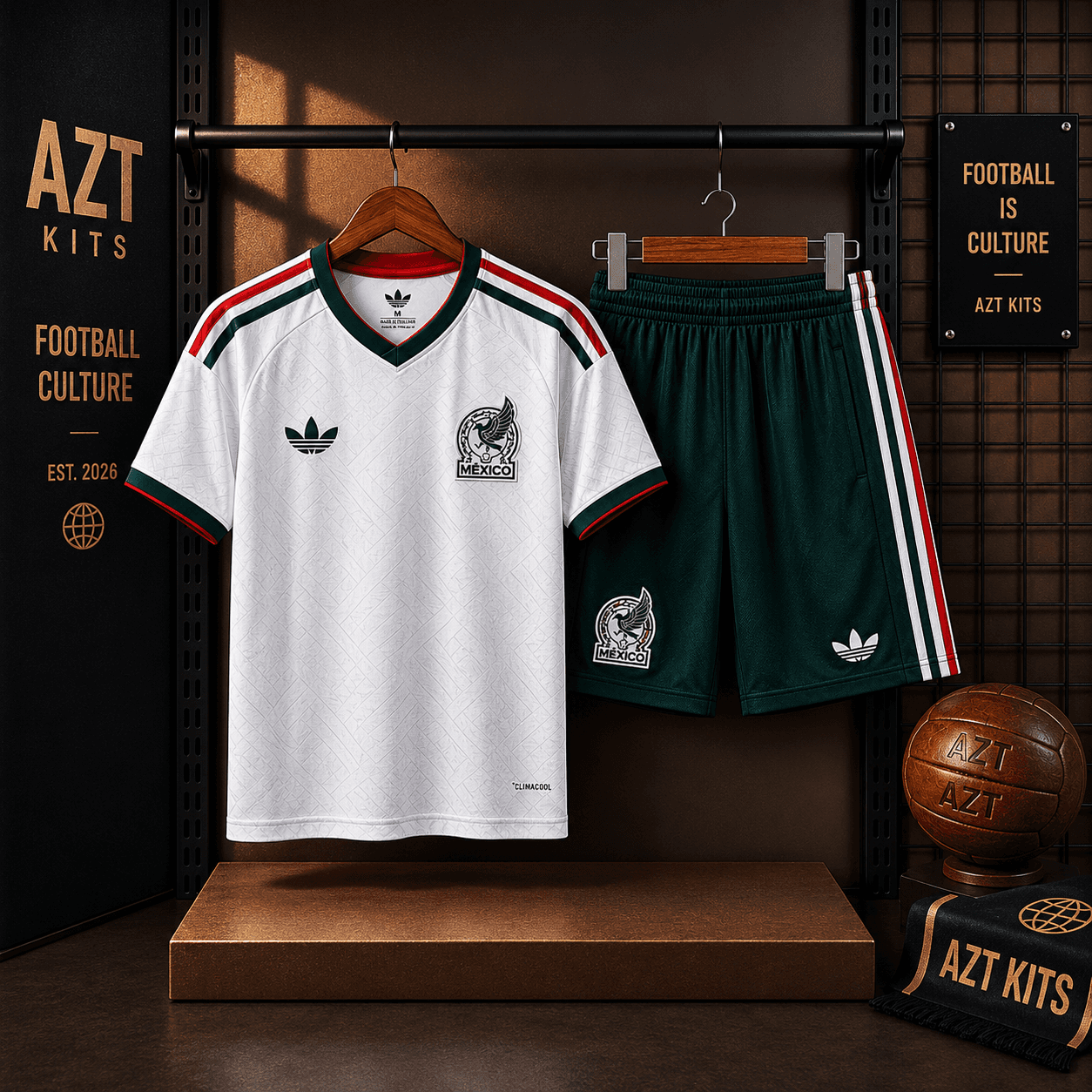 Mexico 2026 Away Kit — Adidas Originals Mesoamerican Edition