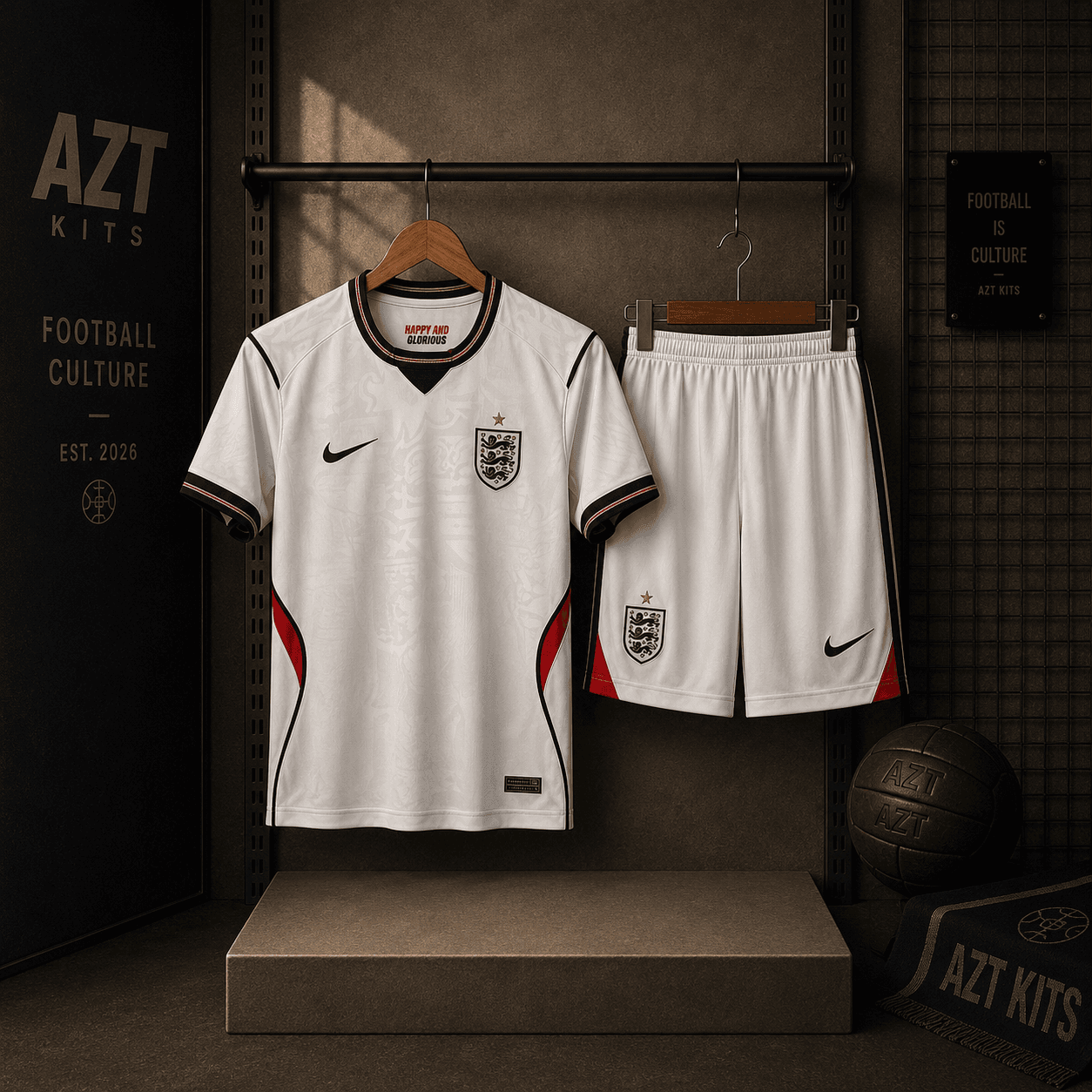 England 2026 Home Kit — Nike Happy and Glorious Edition